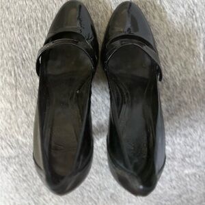 Burberry Black Patent Mary Jane Heels